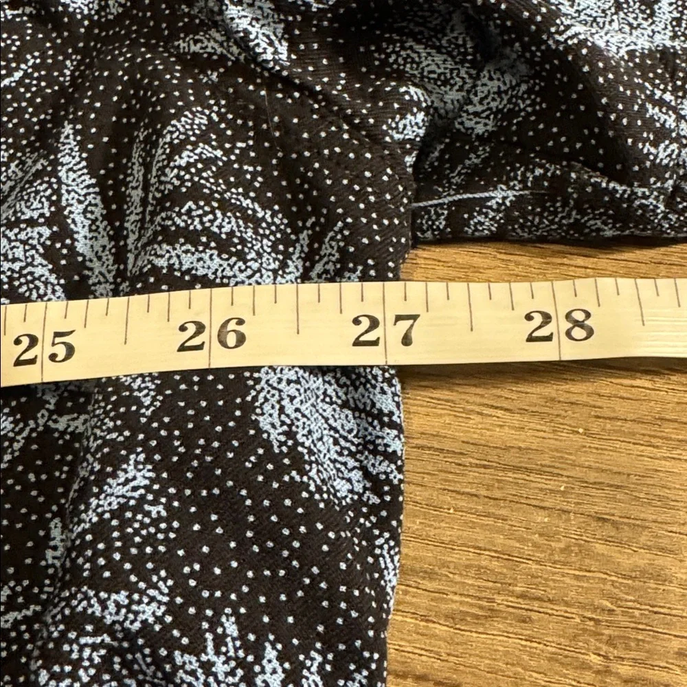 Nat Nast Men's XXL shirt Black Blue Patterned‎ silk cotton blend button